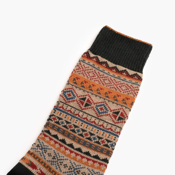 Men's Geo Sock | Ginger Spice