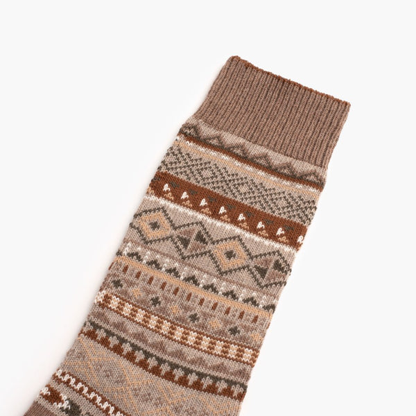 Men's Geo Sock | Taupe
