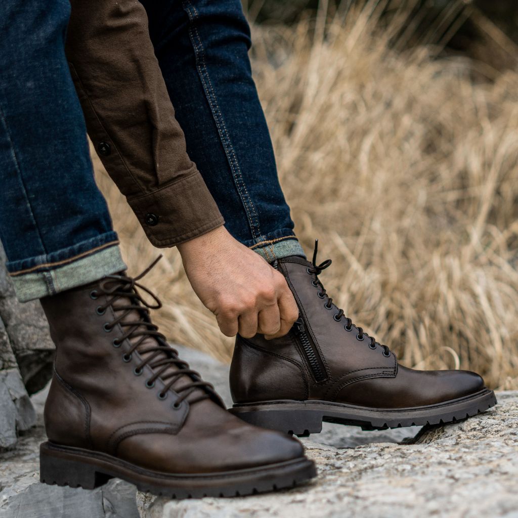 Men's Stomper Zip-Up Boot in Old English Thursday Boot Company