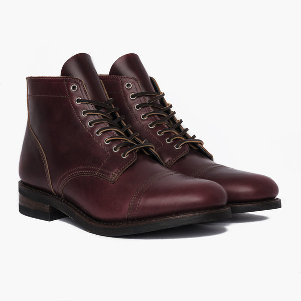 Men's Brawler Boot In Medium Brown Harness Leather - Thursday
