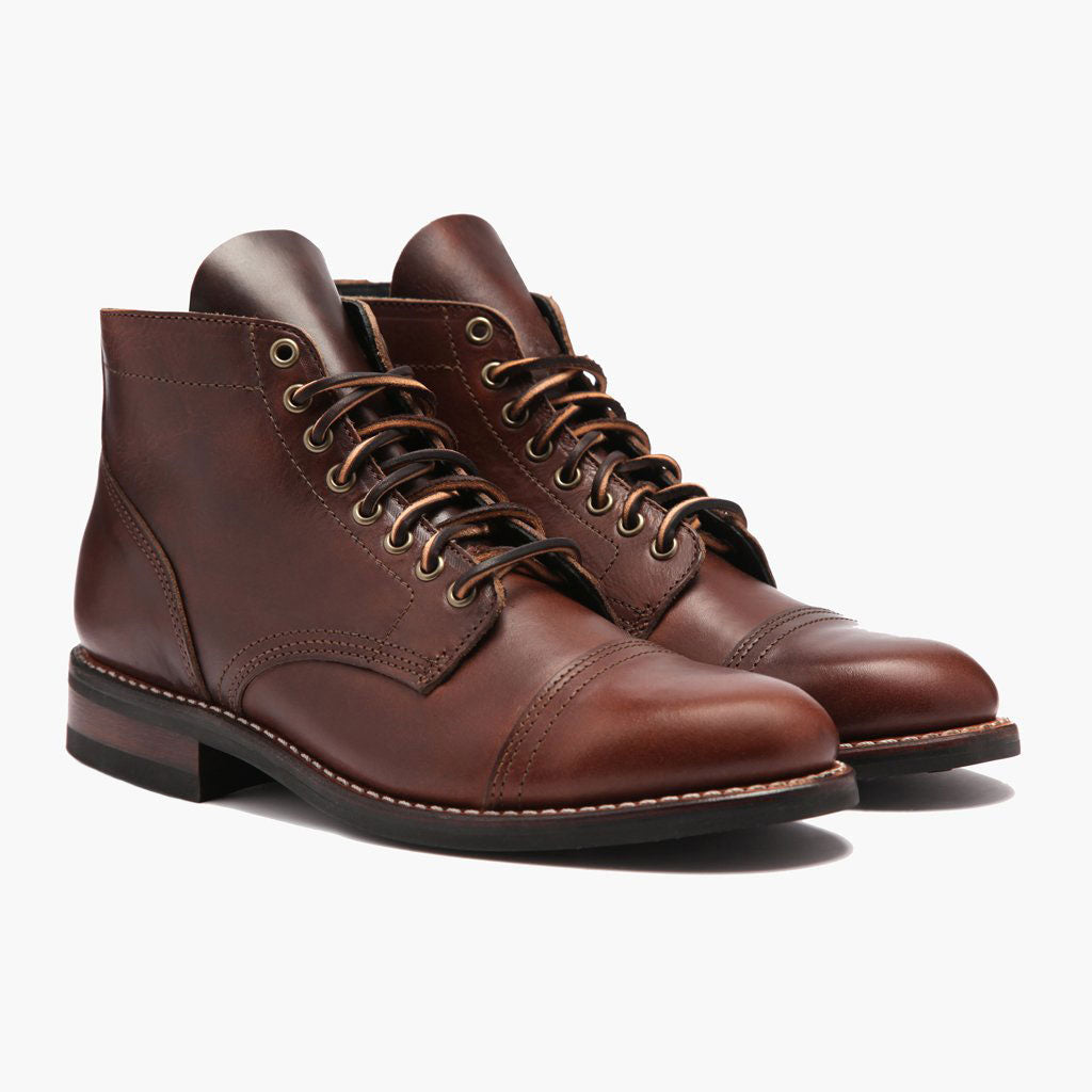 Thursday Boot Co. Vanguard boots 14 D French Roast leather Brown Cap Toe Lace Up Officially Logged In This Week ?. ? @cuffington  main image 3