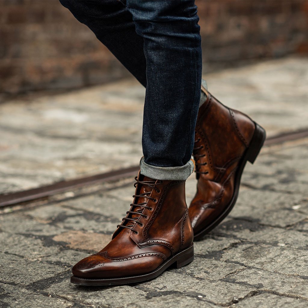 Wingtip Men's Dress Boots Near Me Florsheim By Duckie Brown