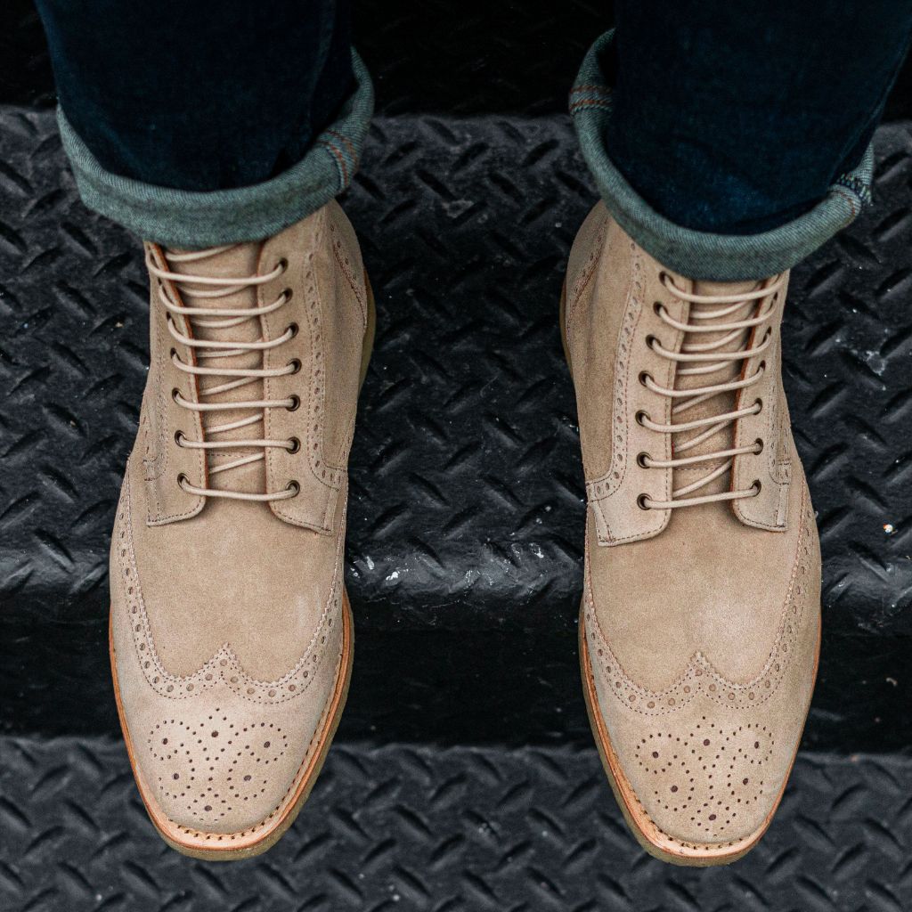 Thursday boots suede on sale wingtip