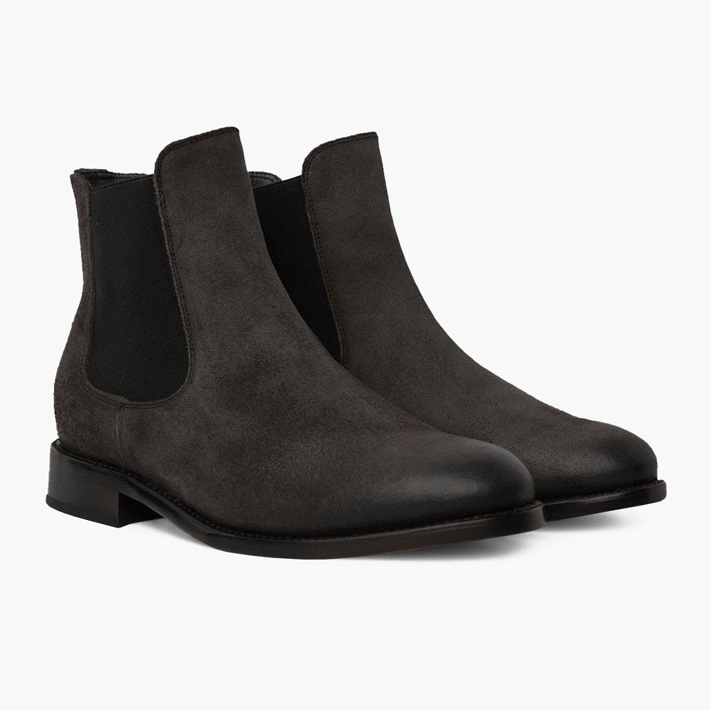 Men's Cavalier Chelsea Boot In Shadow Grey Suede Thursday