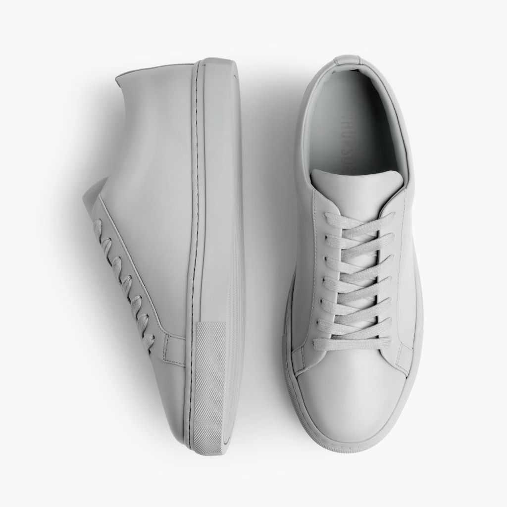 Ohw gray leather shoes, with gray laces and white bottom ohw? | Shoes | Ohw Gray Leather Shoes With Gray Laces And  main image 3