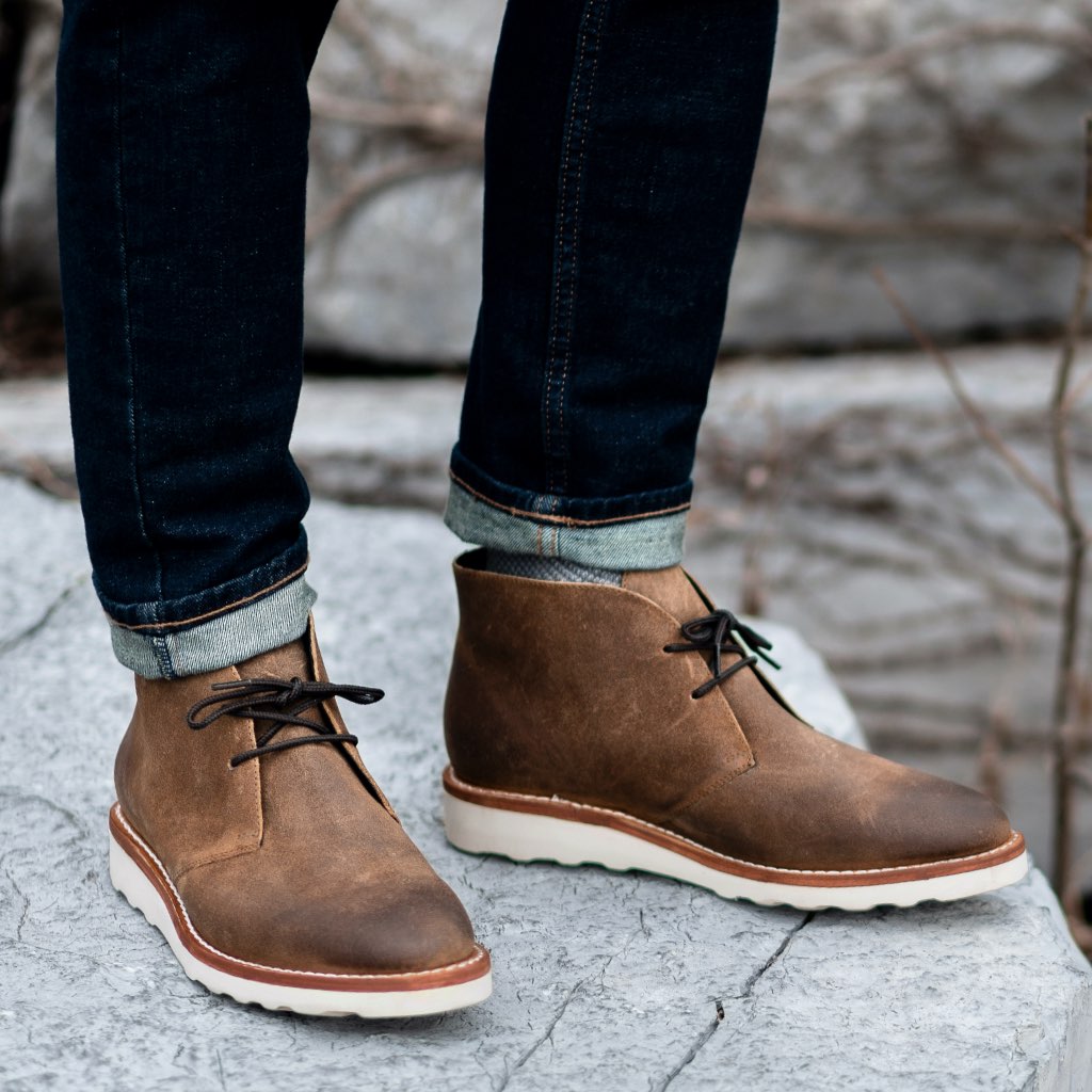 thursday boots scout tobacco Men's Scout Chukka Boot In Safari Suede