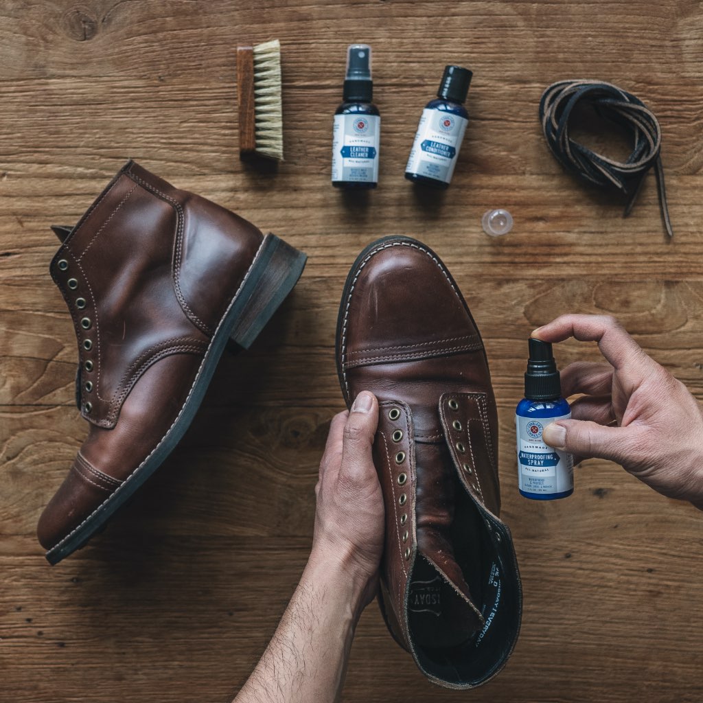 Travel Shoe Care Kit - Superb Leather Gift Case by Famaco France