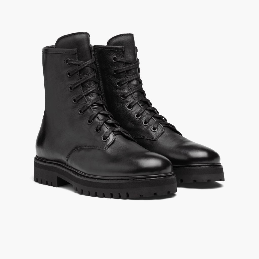 Thursday Boot Company Women's Black Leather Combat Boot Size 8.5
