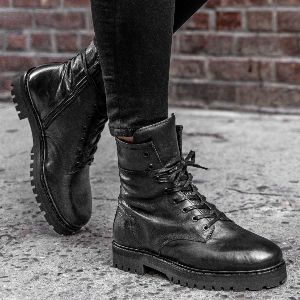 Women's black fur-lined boots Winter [Free Exchange]