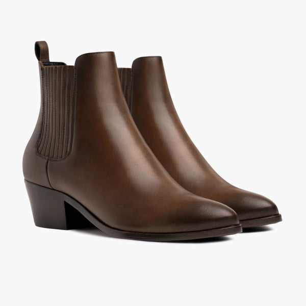 Thursday Boot Company Women's Duchess Booties - Black Leather Handcrafted Casual