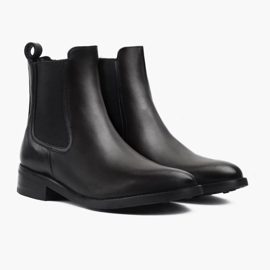 Women's Duchess Chelsea Boot In Black Leather - Thursday Company