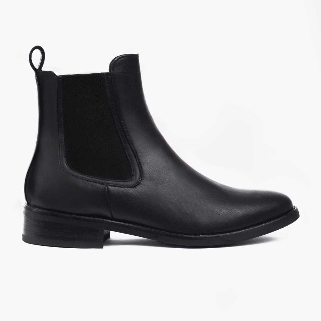 Women's Duchess Chelsea Boot In Black Leather Thursday Boot Company
