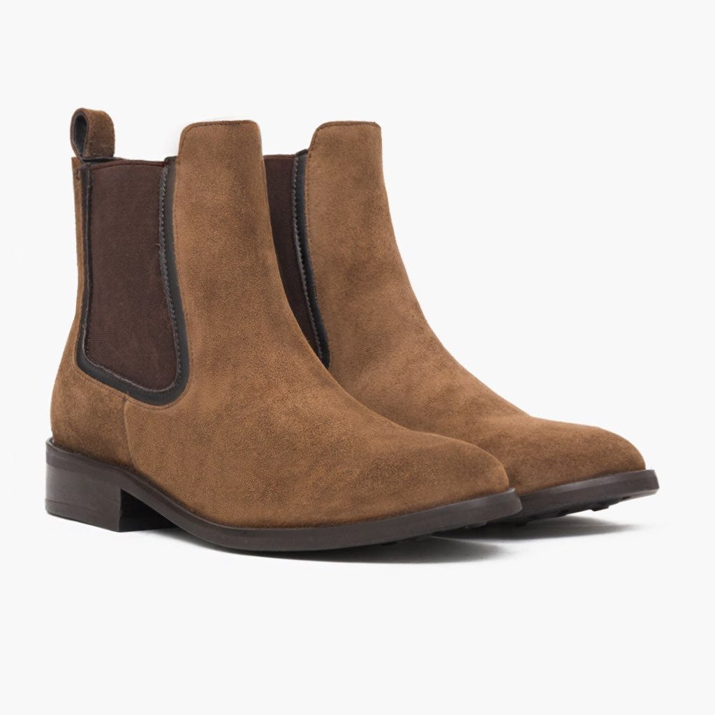 tone siv pessimist Women's Duchess Chelsea Boot In Cognac Suede - Thursday Boot Company