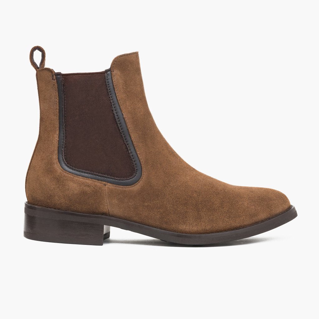 Women's Duchess Chelsea Boot In Cognac Suede - Thursday Boot Company