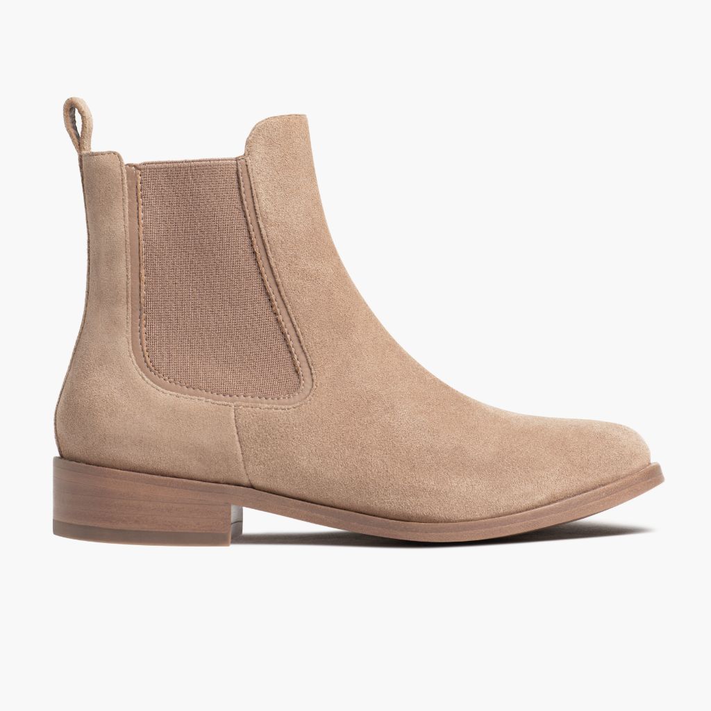 Women’s Duchess Chelsea Boot in Honey Peach Suede - Thursday Boots