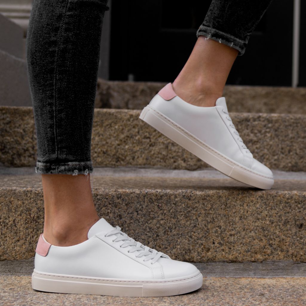 Women's Legacy Low Top Sneaker In White x Blush - Thursday