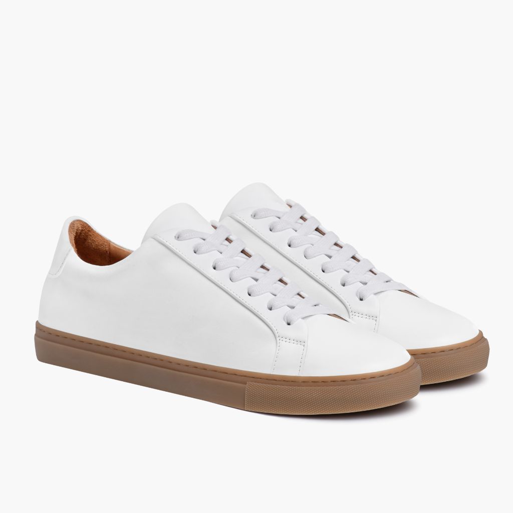 Women’s Premier Low Top In White Leather - Thursday Boot Company