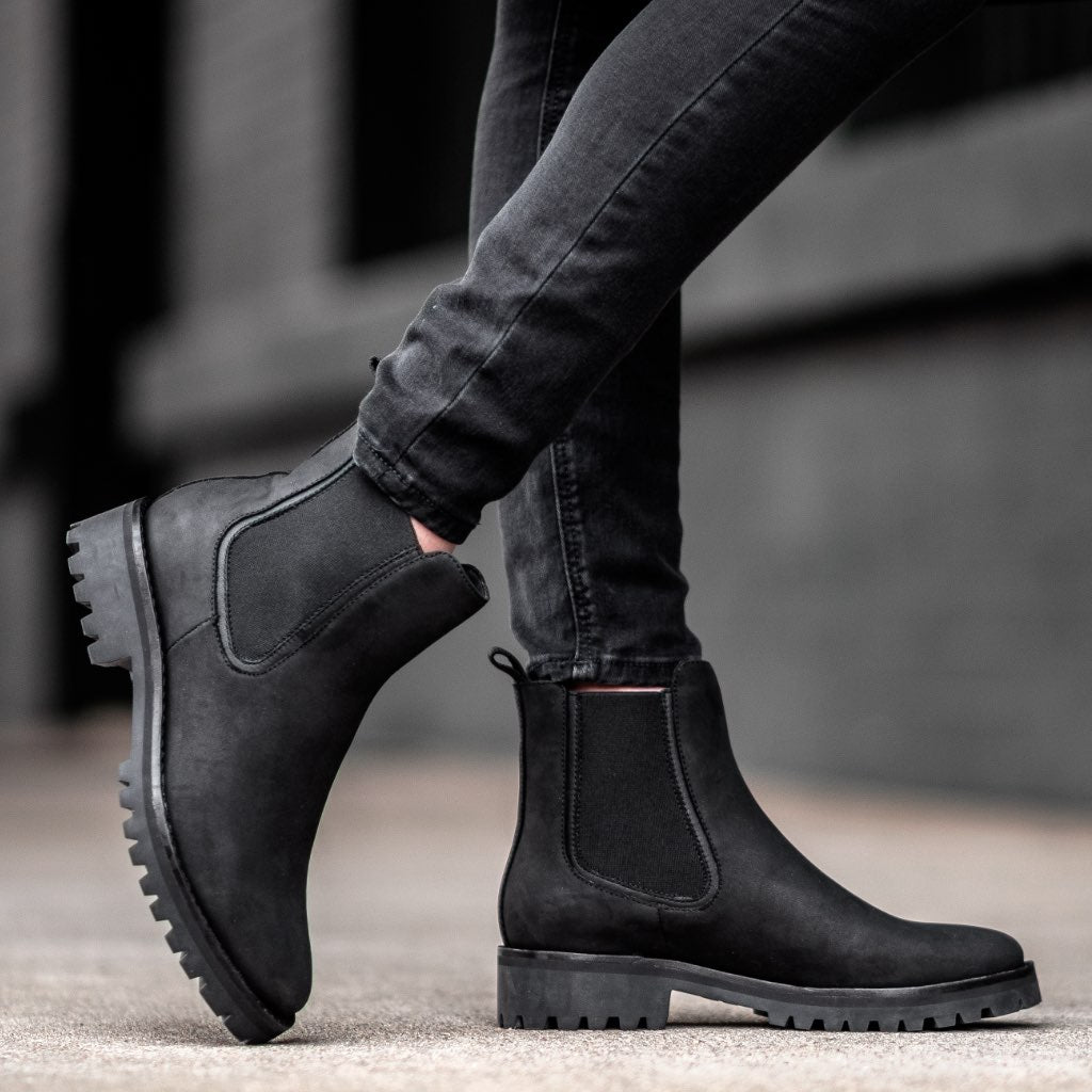 Women’s Legend Chelsea Boot In Black Matte Leather - Thursday Boots