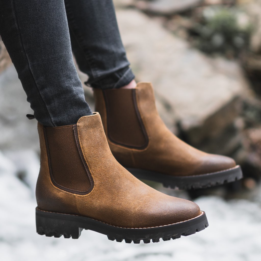 Women's Legend Chelsea Boot In Safari Suede Thursday Boot Company