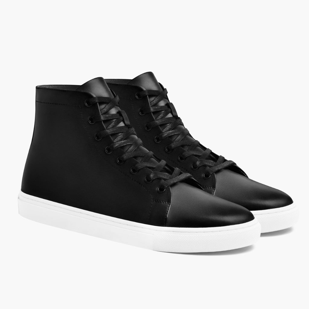 Women's Premier High Top In Black Leather - Thursday Boot Company