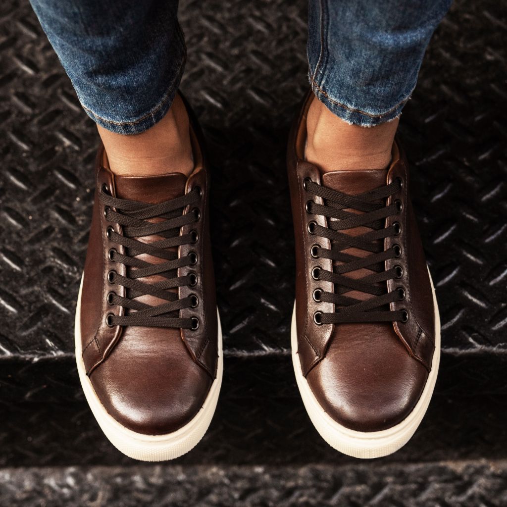 Men's Premier Low Top In Coffee Brown Leather - Thursday Boot Company