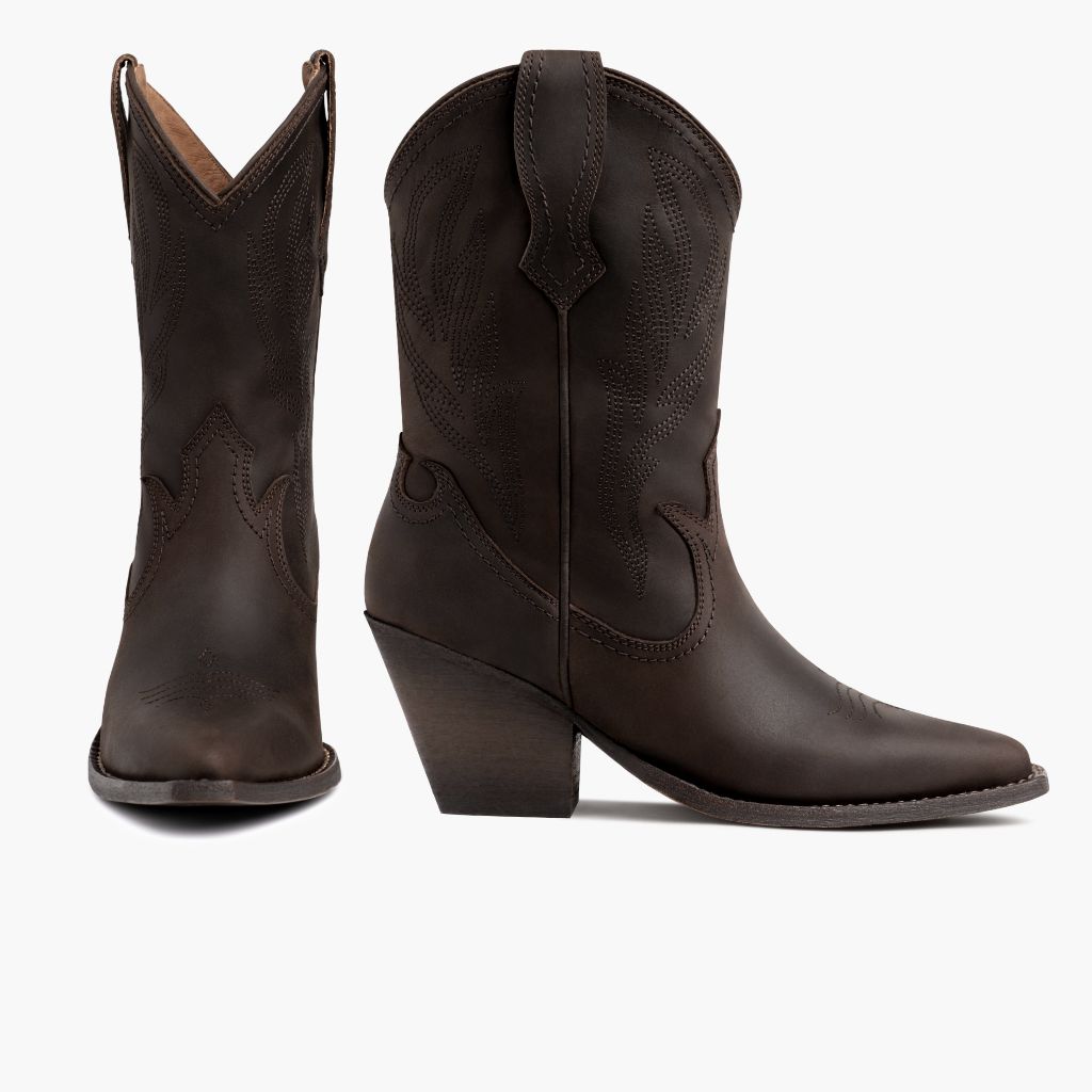Women's Sierra Western Boot In Brown 