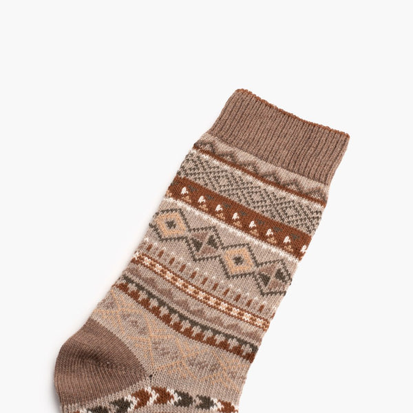 Women's Geo Sock | Taupe