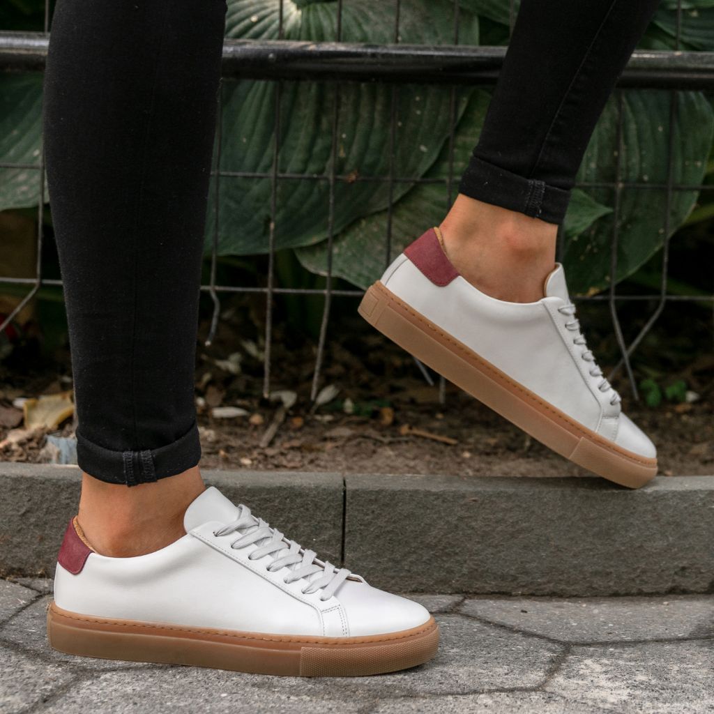 Women's Legacy Low Top In White x Green Leather - Thursday