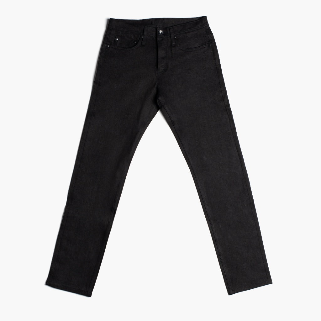 UB Stretch Selvedge Tapered Jeans Black