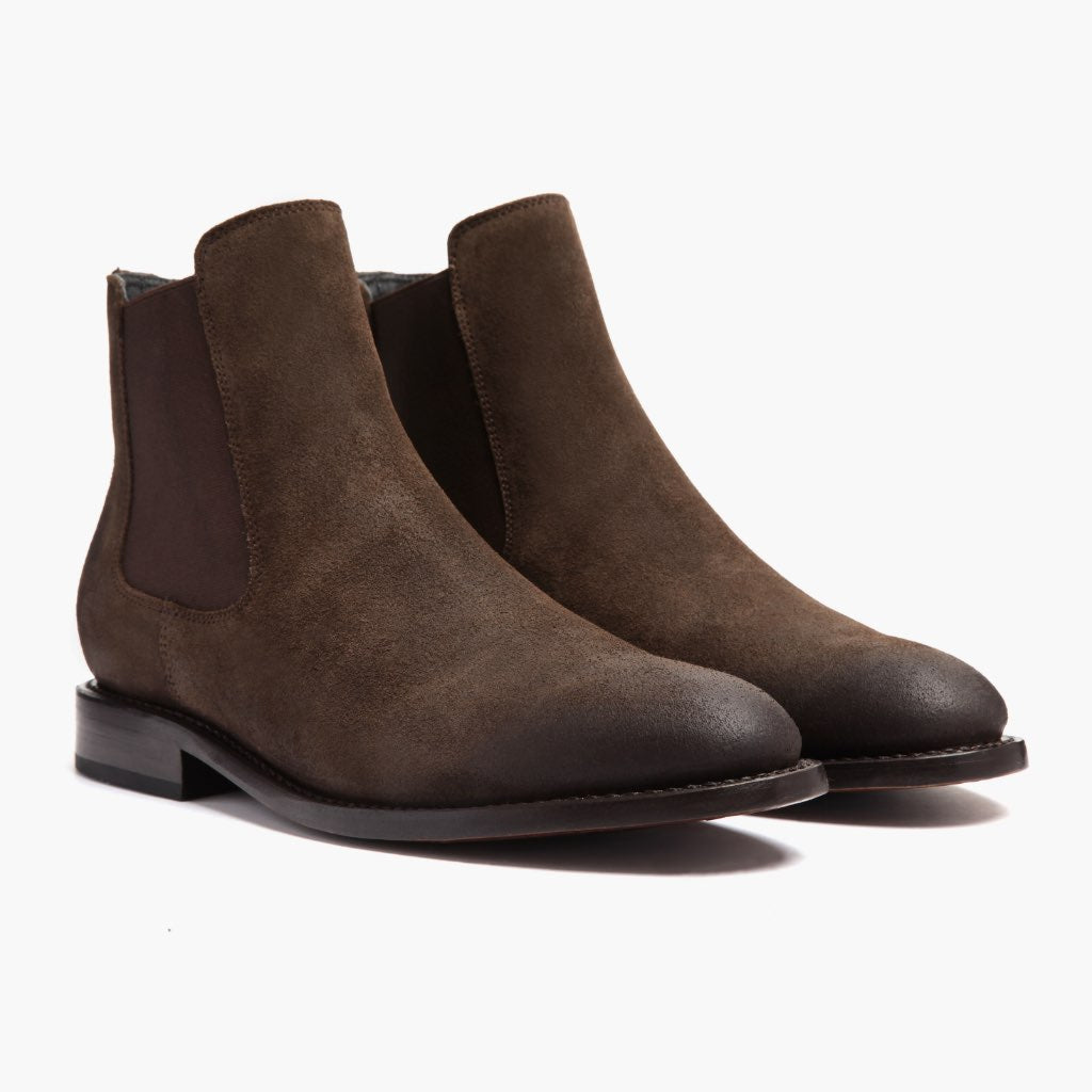 Thursday Boot Company Men's Dark Brown Suede Cavalier Chelsea Size 16