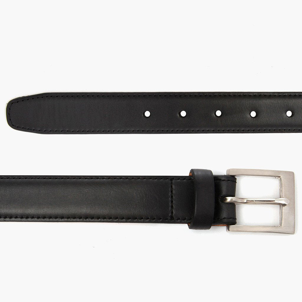 Men's Classic Leather Belt In Black Matte - Thursday Boot Company