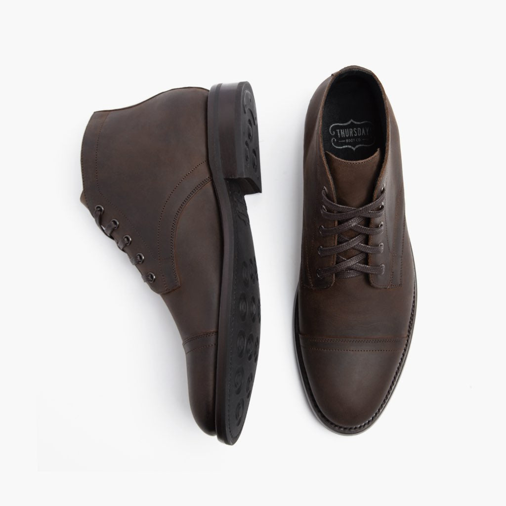 thursday cadet tobacco Men's Cadet Lace-Up Boot In Tobacco Brown Leather