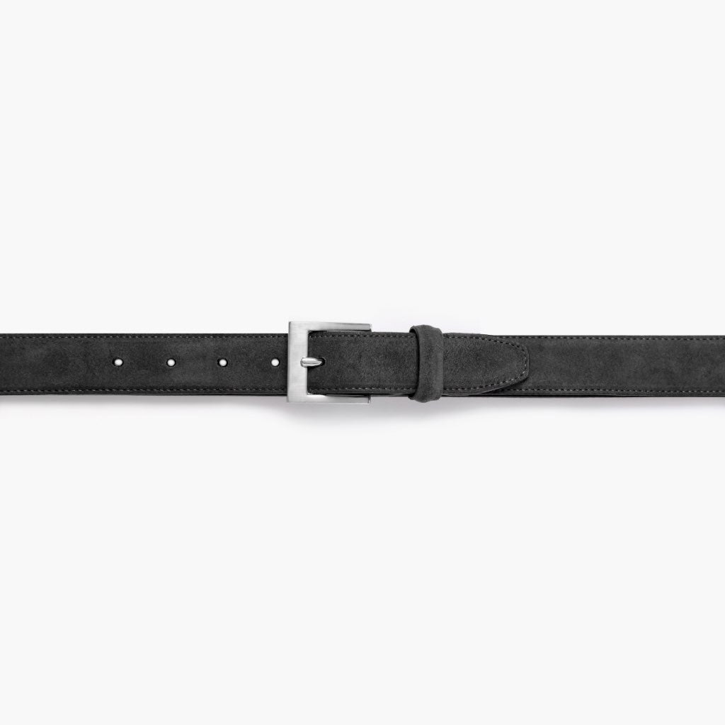 Thursday Boot Company Men's Classic Leather Belt In Shadow Grey Suede