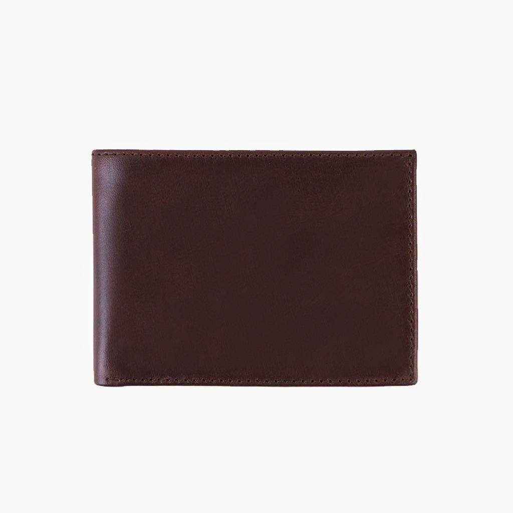 Mens brown leather wallet Outlet